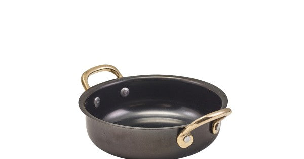 GenWare Black Vintage Steel Round Dish 13.5 x 3.75cm