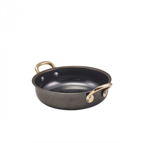 GenWare Black Vintage Steel Oval Dish 20.75 x 15.75cm