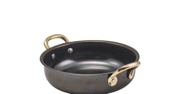 GenWare Black Vintage Steel Oval Dish 20.75 x 15.75cm