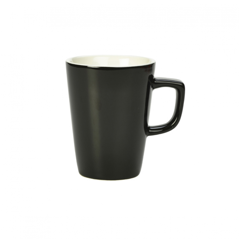 Genware Porcelain Black Latte Mug 34cl/12oz Genware Porcelain Black Latte Mug 34cl/12oz