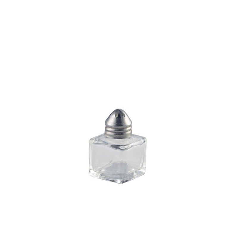 Individual Glass Pepper Pot 30 x 30 x 50mm Individual Glass Pepper Pot 30 x 30 x 50mm