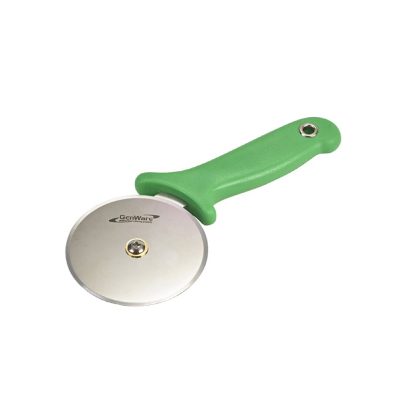 Genware Pizza Cutter Green Handle Genware Pizza Cutter Green Handle