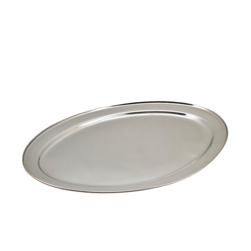 GenWare Stainless Steel Oval Flat 60cm/24 GenWare Stainless Steel Oval Flat 60cm/24