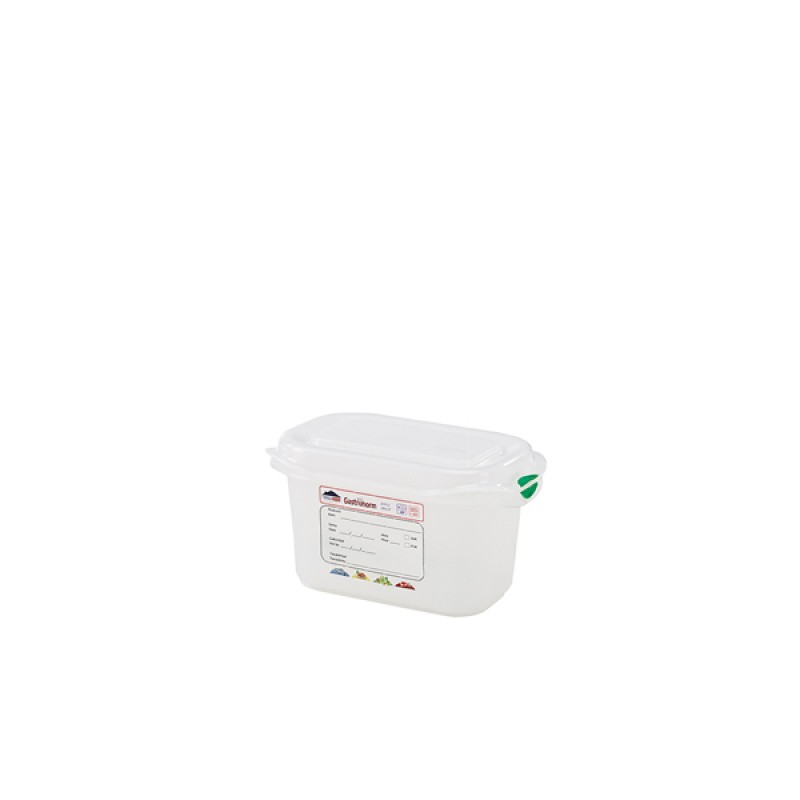 GN Storage Container 1/9 100mm Deep 1L GN Storage Container 1/9 100mm Deep 1L