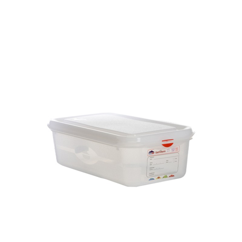 GN Storage Container 1/3 100mm Deep 4L GN Storage Container 1/3 100mm Deep 4L