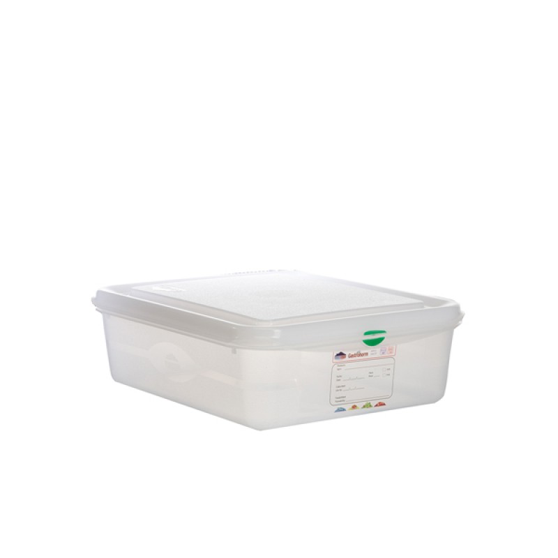 GN Storage Container 1/2 100mm Deep 6.5L GN Storage Container 1/2 100mm Deep 6.5L
