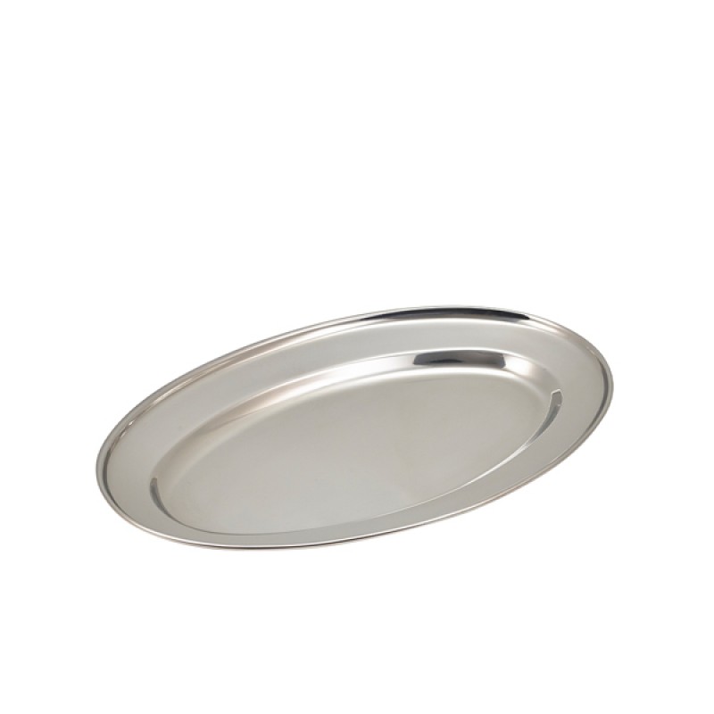 GenWare Stainless Steel Oval Flat 35cm/14 GenWare Stainless Steel Oval Flat 35cm/14