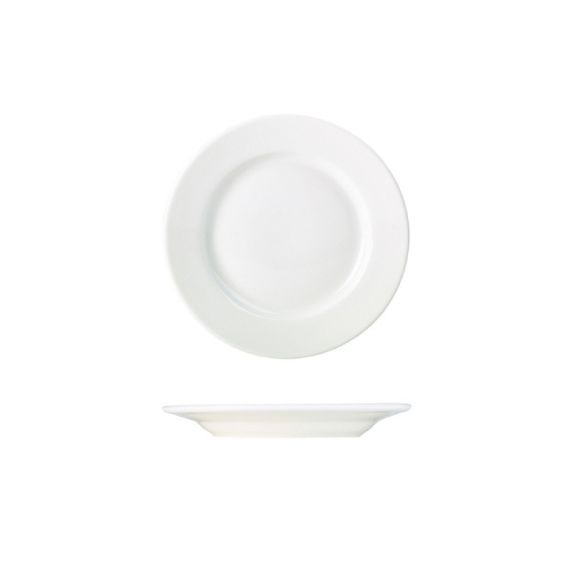 Genware Porcelain Classic Winged Plate 17cm/6.5 Genware Porcelain Classic Winged Plate 17cm/6.5