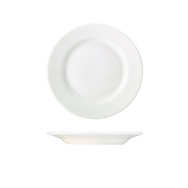 Genware Porcelain Classic Winged Plate 21cm/8.25 Genware Porcelain Classic Winged Plate 21cm/8.25