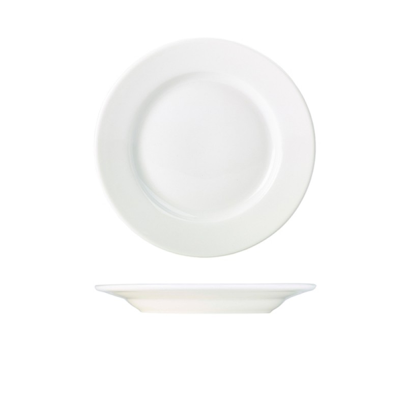 Genware Porcelain Classic Winged Plate 23cm/9 Genware Porcelain Classic Winged Plate 23cm/9