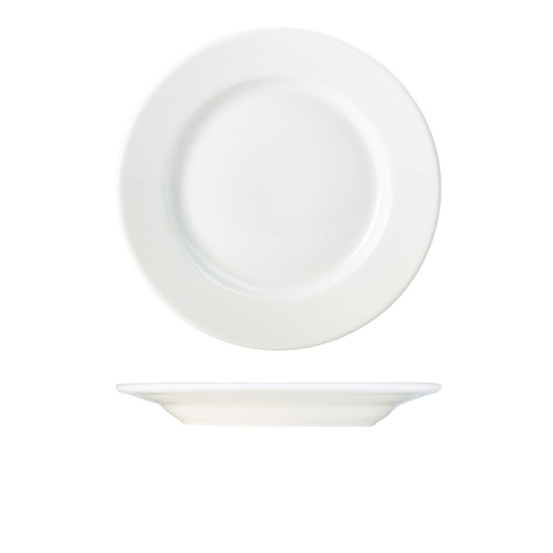 Genware Porcelain Classic Winged Plate 27cm/10.75 Genware Porcelain Classic Winged Plate 27cm/10.75