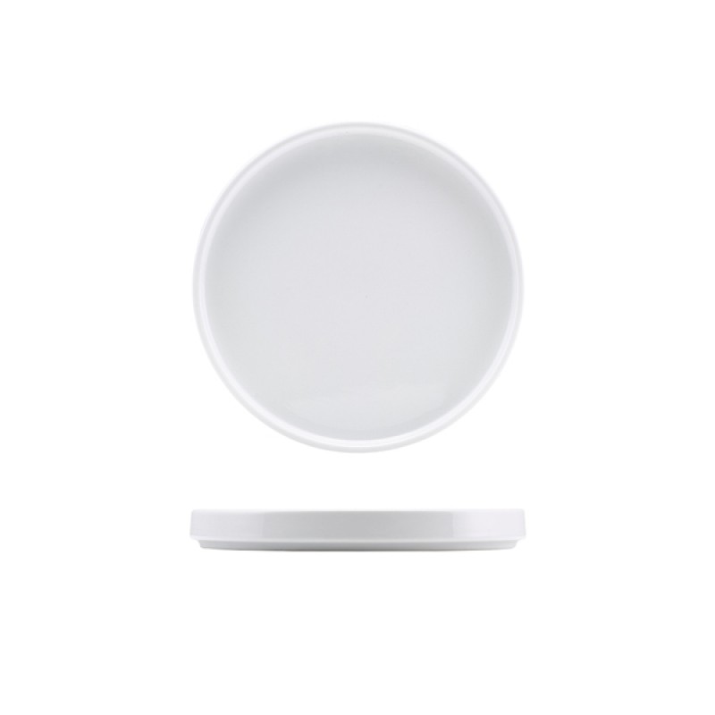 Genware Porcelain Low Presentation Plate 18cm/7 Genware Porcelain Low Presentation Plate 18cm/7