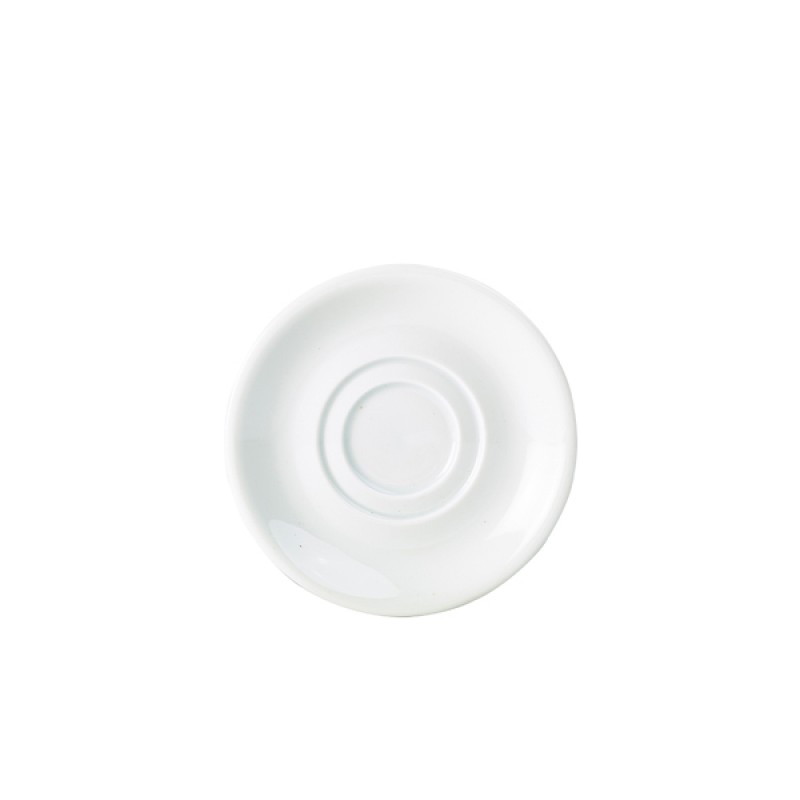 Genware Porcelain Double Well Saucer 15cm/6 Genware Porcelain Double Well Saucer 15cm/6