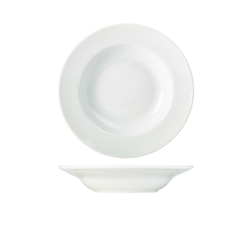 Genware Porcelain Soup Plate/Pasta Dish 23cm/9