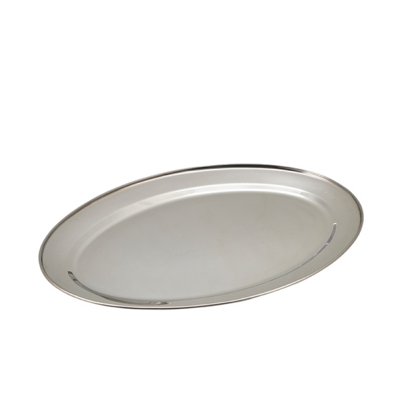 GenWare Stainless Steel Oval Flat 50cm/20 GenWare Stainless Steel Oval Flat 50cm/20
