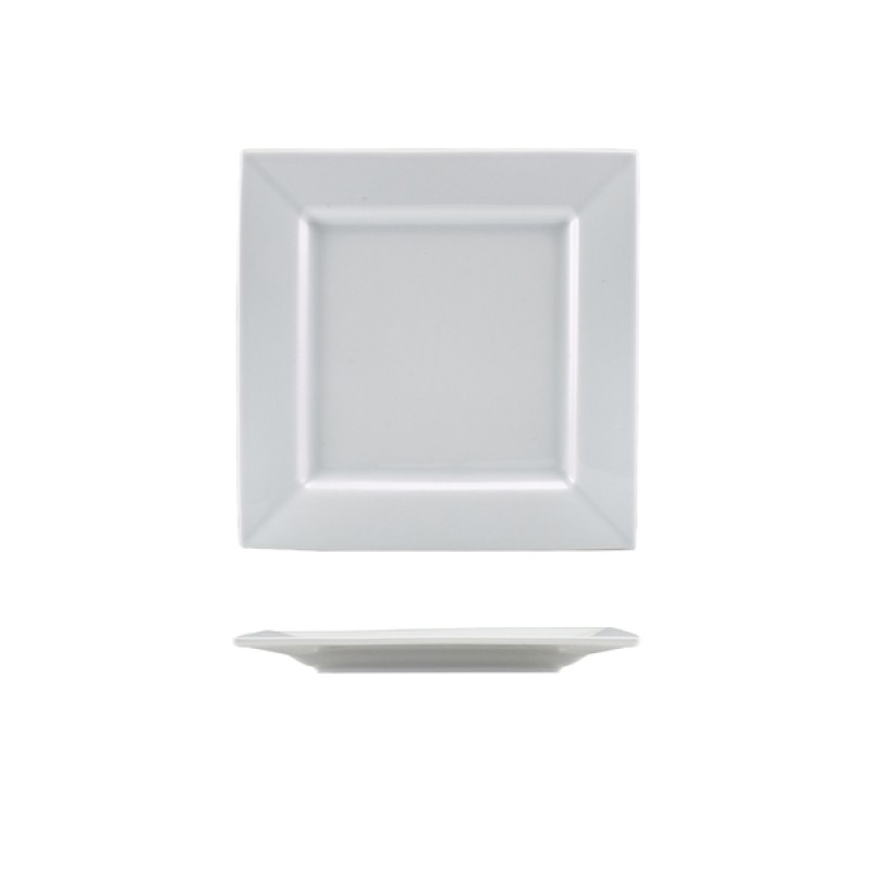 GenWare Porcelain Square Plate 18cm/ 7.25 GenWare Porcelain Square Plate 18cm/ 7.25