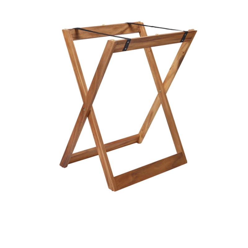 GenWare Acacia Wood Butler Tray Stand GenWare Acacia Wood Butler Tray Stand