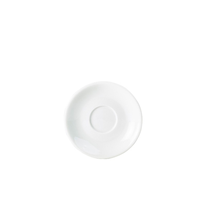 Genware Porcelain Black Saucer 12cm/4.75 Genware Porcelain Black Saucer 12cm/4.75