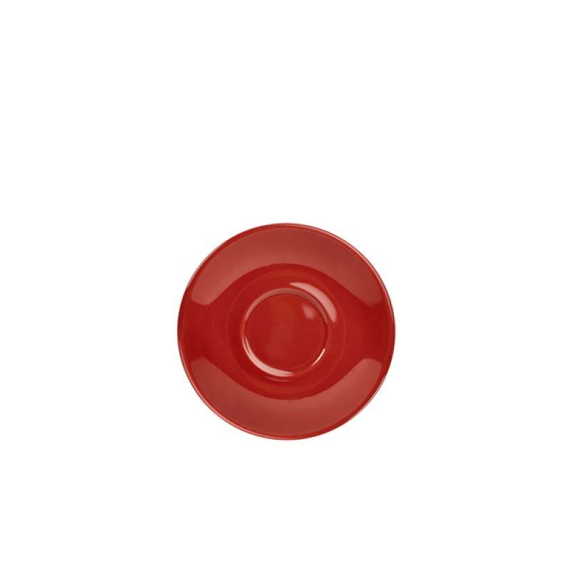 Genware Porcelain Red Saucer 12cm/4.75 Genware Porcelain Red Saucer 12cm/4.75