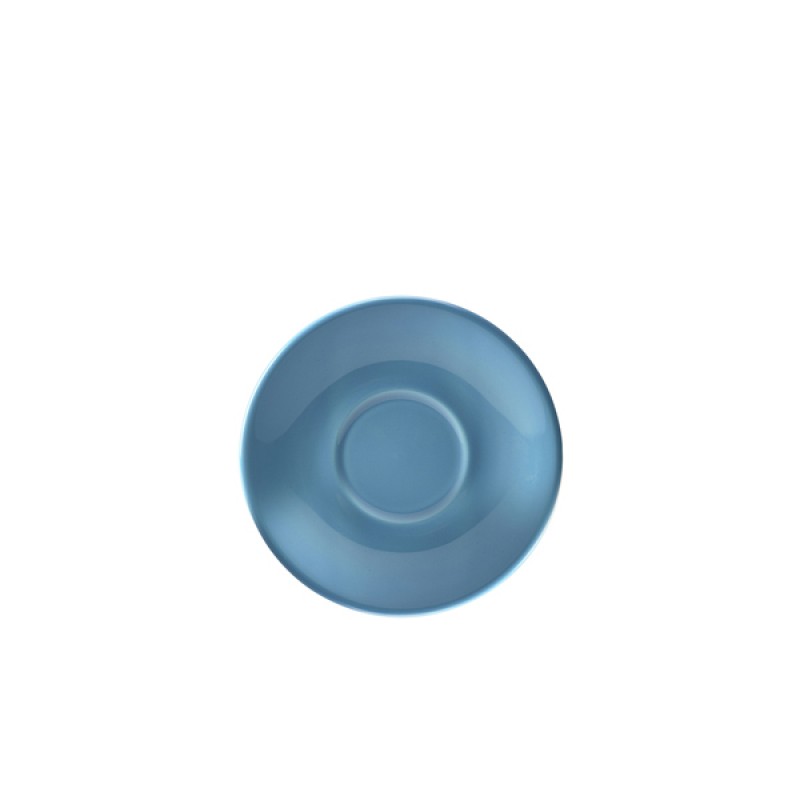 Genware Porcelain Blue Saucer 13.5cm/5.25 Genware Porcelain Blue Saucer 13.5cm/5.25