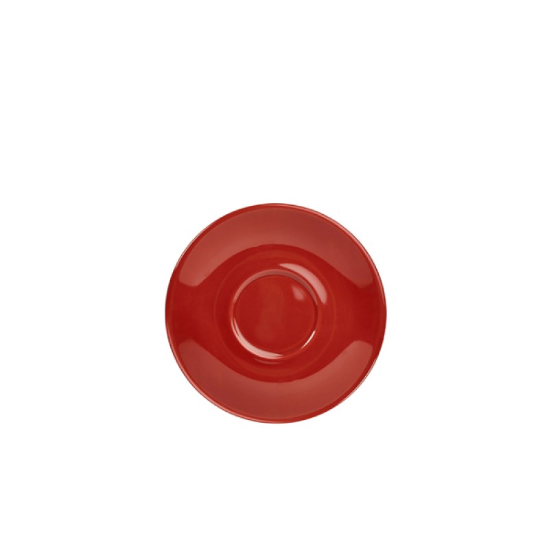 Genware Porcelain Red Saucer 13.5cm/5.25 Genware Porcelain Red Saucer 13.5cm/5.25