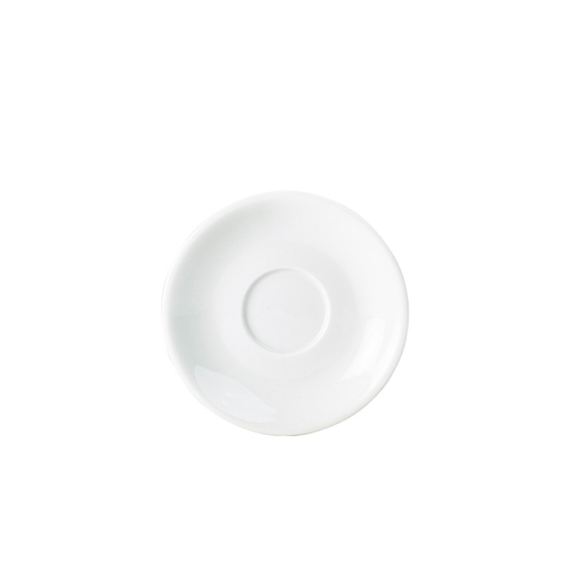 Genware Porcelain Black Saucer 16cm/6.25 Genware Porcelain Black Saucer 16cm/6.25