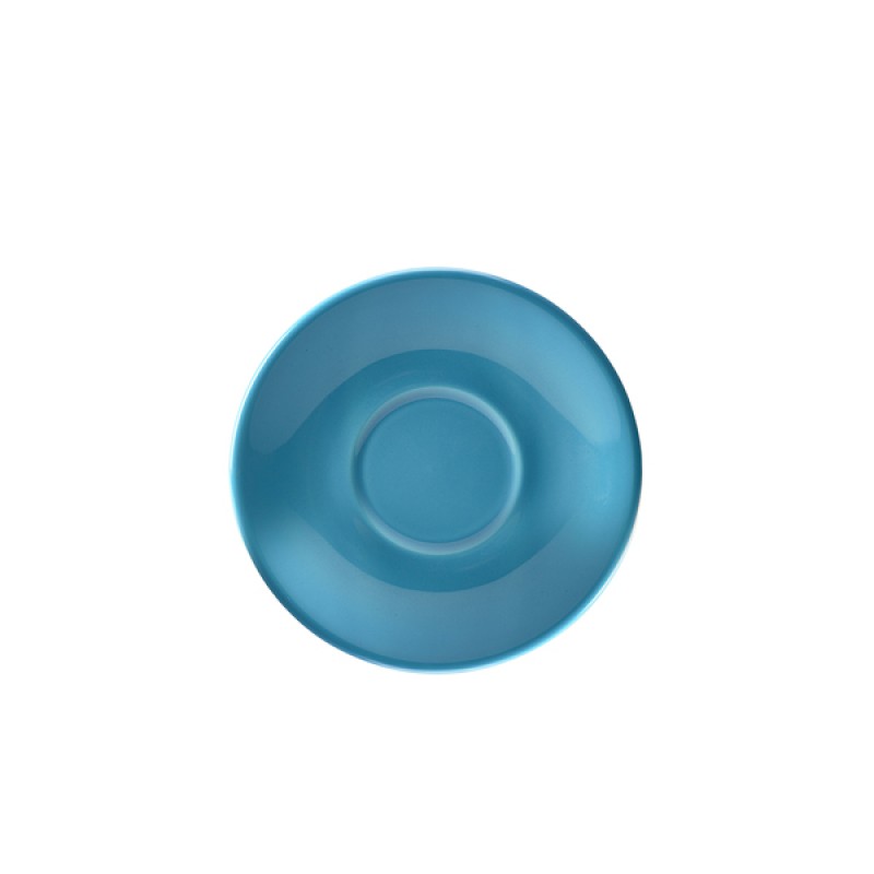 Genware Porcelain Blue Saucer 16cm/6.25 Genware Porcelain Blue Saucer 16cm/6.25