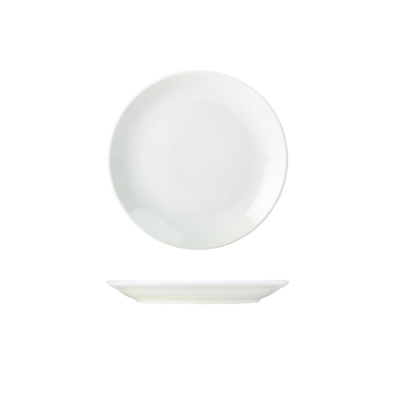 Genware Porcelain Coupe Plate 18cm/7 Genware Porcelain Coupe Plate 18cm/7