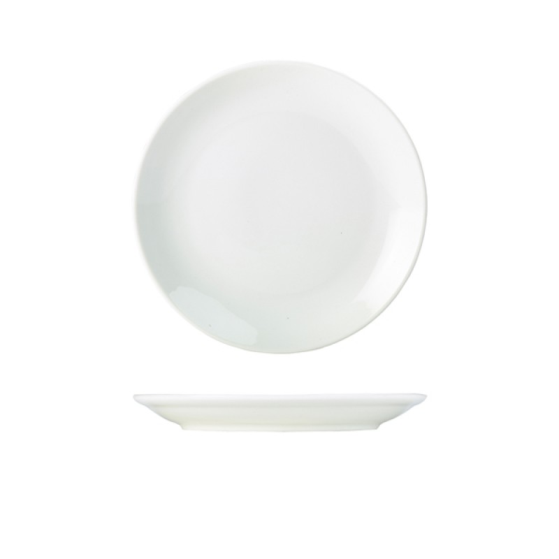 Genware Porcelain Coupe Plate 22cm/8.5 Genware Porcelain Coupe Plate 22cm/8.5