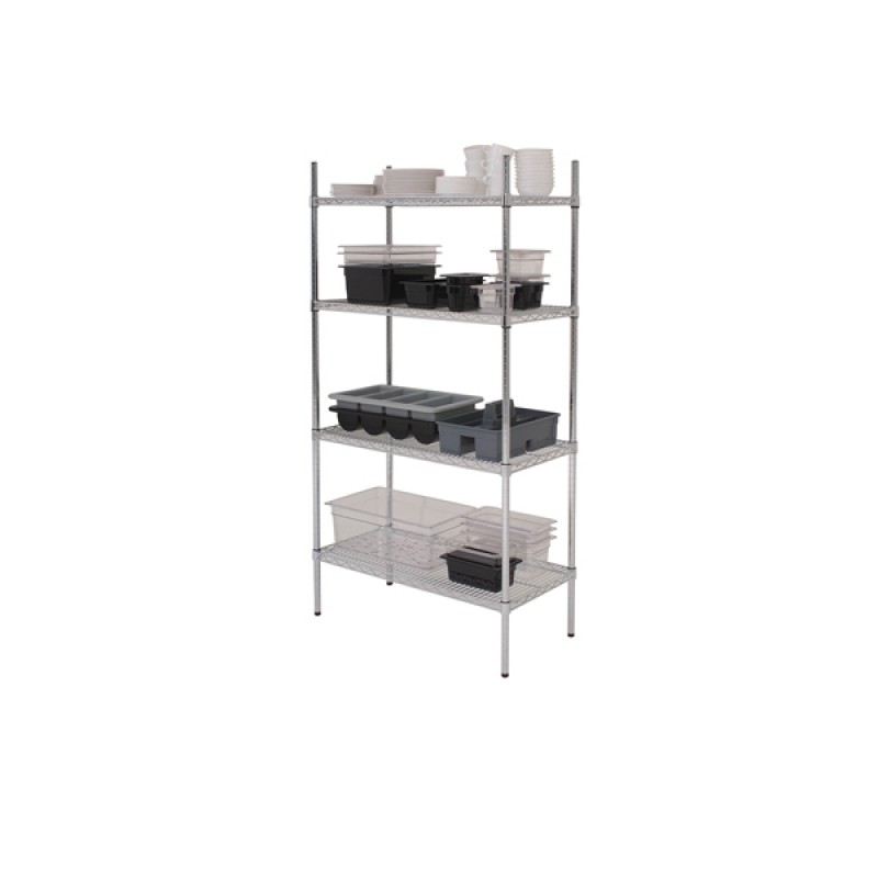 GenWare 4 Tier Wire Racking 91 x 45 x 183cm GenWare 4 Tier Wire Racking 91 x 45 x 183cm