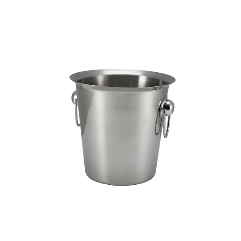 GenWare Stainless Steel Wine Bucket With Ring Handles GenWare Stainless Steel Wine Bucket With Ring Handles