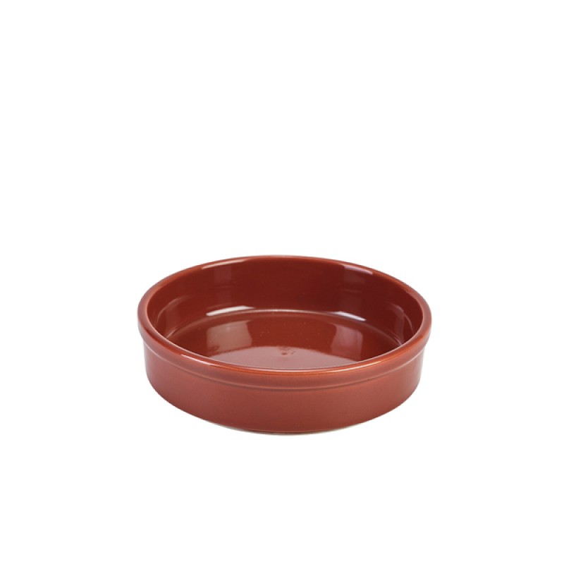 Genware Porcelain Terracotta Round Dish 13cm/5 Genware Porcelain Terracotta Round Dish 13cm/5