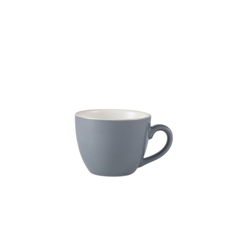Genware Porcelain Green Bowl Shaped Cup 9cl/3oz Genware Porcelain Green Bowl Shaped Cup 9cl/3oz