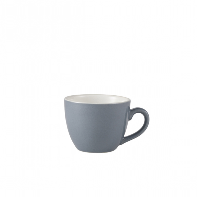 Genware Porcelain Grey Bowl Shaped Cup 9cl/ 3oz Genware Porcelain Grey Bowl Shaped Cup 9cl/ 3oz