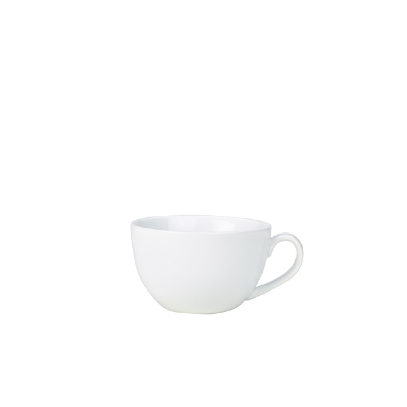 Genware Porcelain Black Bowl Shaped Cup 17.5cl/6oz Genware Porcelain Black Bowl Shaped Cup 17.5cl/6oz