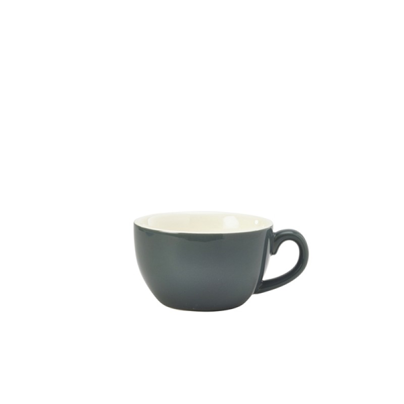 Genware Porcelain Green Bowl Shaped Cup 17.5cl/6oz Genware Porcelain Green Bowl Shaped Cup 17.5cl/6oz