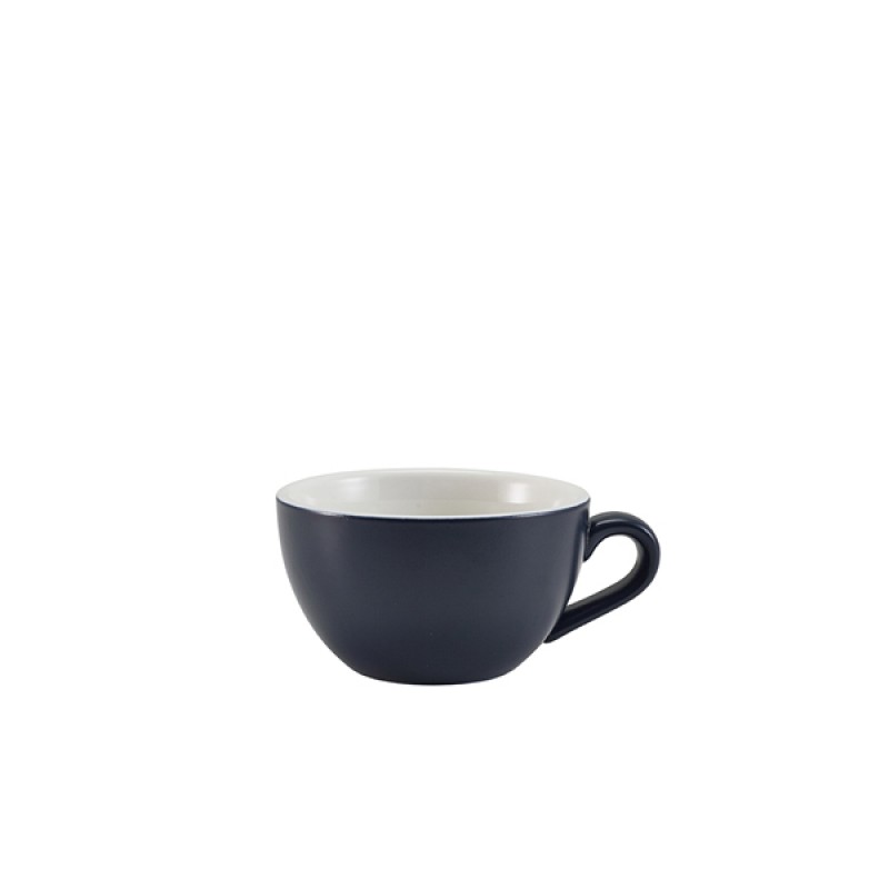 GenWare Porcelain Matt Blue Bowl Shaped Cup 17.5cl/6oz GenWare Porcelain Matt Blue Bowl Shaped Cup 17.5cl/6oz