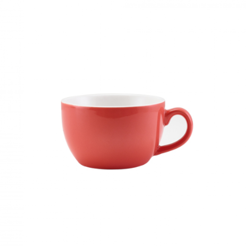 GenWare Porcelain Coral Bowl Shaped Cup 25cl/ 8.75oz GenWare Porcelain Coral Bowl Shaped Cup 25cl/ 8.75oz