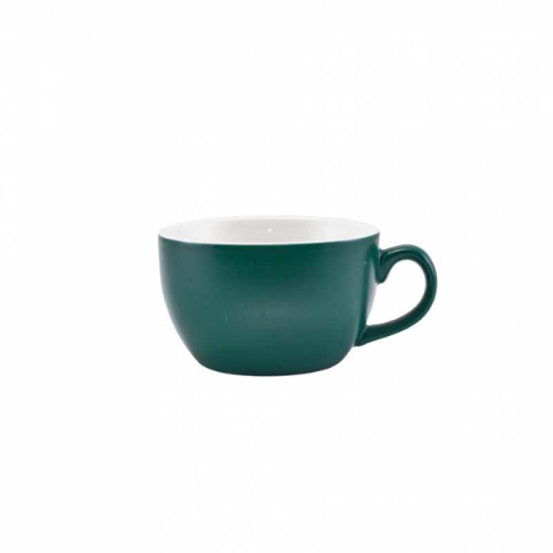 GenWare Porcelain Matt Teal Bowl Shaped Cup 25cl/ 8.75oz GenWare Porcelain Matt Teal Bowl Shaped Cup 25cl/ 8.75oz