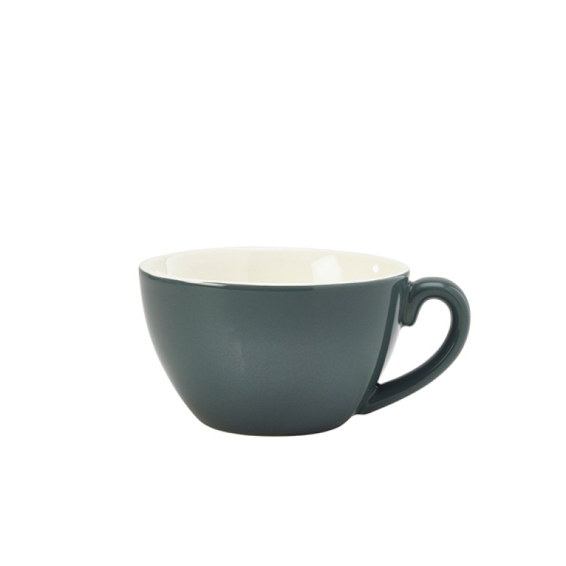 Genware Porcelain Green Bowl Shaped Cup 34cl/12oz Genware Porcelain Green Bowl Shaped Cup 34cl/12oz