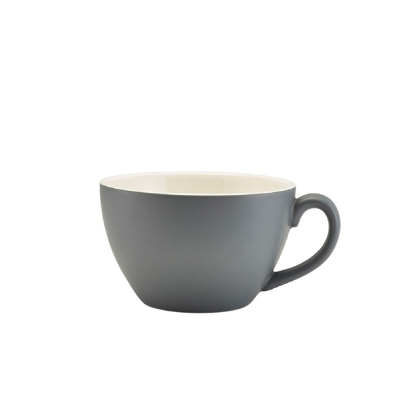 Genware Porcelain Matt Grey Bowl Shaped Cup 34cl/12oz Genware Porcelain Matt Grey Bowl Shaped Cup 34cl/12oz