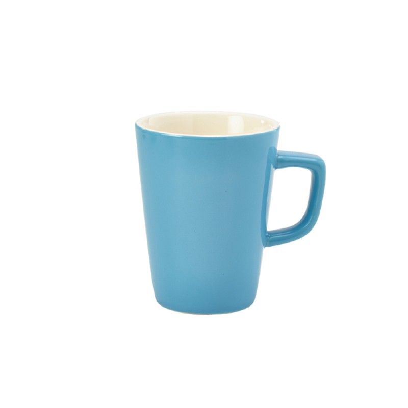 Genware Porcelain Blue Latte Mug 34cl/12oz Genware Porcelain Blue Latte Mug 34cl/12oz