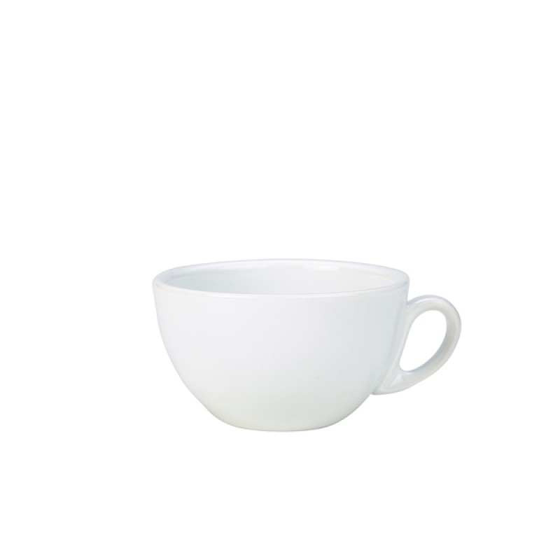 Genware Porcelain Italian Style Bowl Shaped Cup 28cl/10oz Genware Porcelain Italian Style Bowl Shaped Cup 28cl/10oz