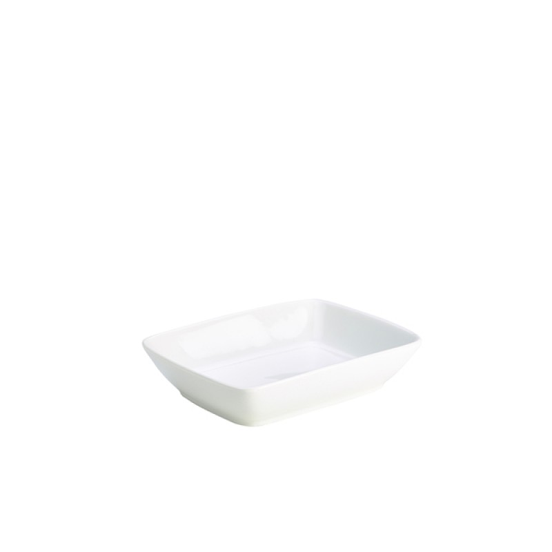 Genware Porcelain Rectangular Dish 19 x 14.5cm/7.5 x 5.75 Genware Porcelain Rectangular Dish 19 x 14.5cm/7.5 x 5.75