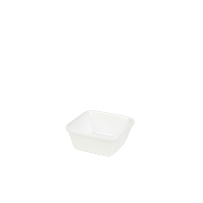 Genware Porcelain Square Pie Dish 12cm/4.75 Genware Porcelain Square Pie Dish 12cm/4.75