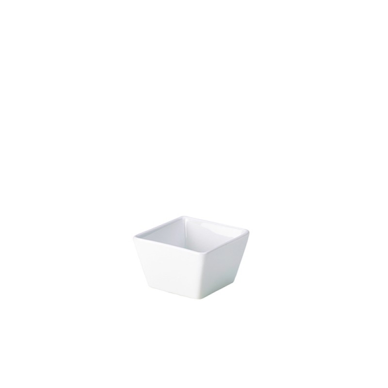 Genware Porcelain Square Dish 8.5 x 5.5cm/3.25 x 2.25 Genware Porcelain Square Dish 8.5 x 5.5cm/3.25 x 2.25