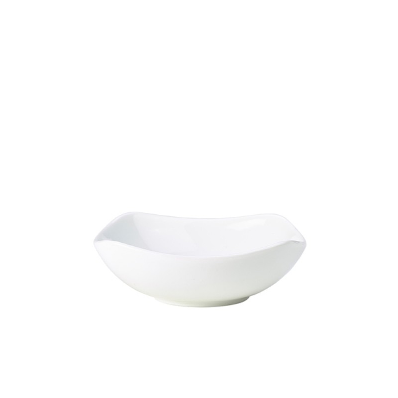 Genware Porcelain Rounded Square Bowl 15cm/6 Genware Porcelain Rounded Square Bowl 15cm/6