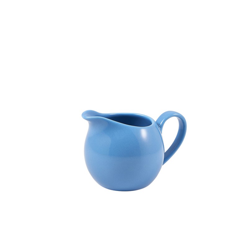 Genware Porcelain Blue Jug 14cl/5oz Genware Porcelain Blue Jug 14cl/5oz