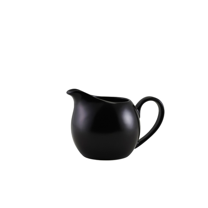 Genware Porcelain Matt Black Jug 14cl/5oz Genware Porcelain Matt Black Jug 14cl/5oz