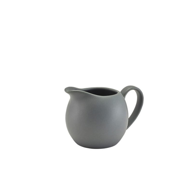 Genware Porcelain Matt Grey Jug 14cl/5oz Genware Porcelain Matt Grey Jug 14cl/5oz